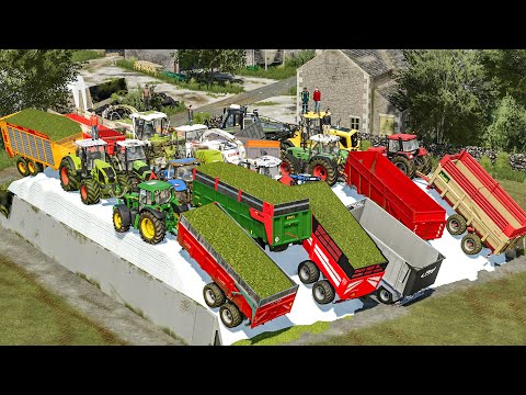Opération Ensilage 12 joueurs sur la plus petite petite map | Farming Simulator 22