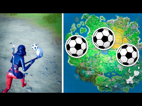 Patea una pelota de fútbol 100 metros – DESAFÍOS DE FORTNITE