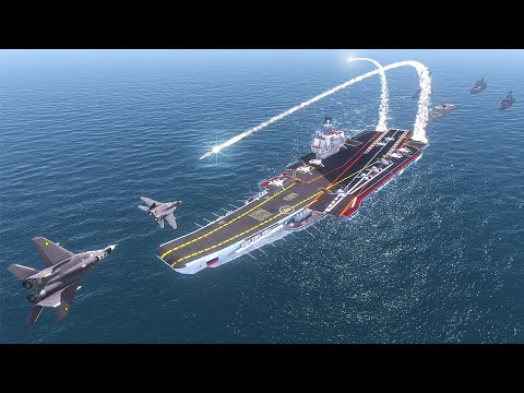 Putin Shock! Ukrainian Elite Pilots Bomb a Russian Aircraft Carrier Group – Arma 3