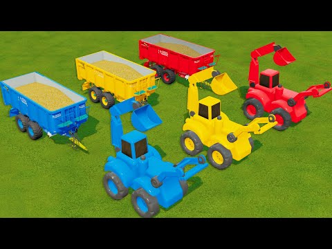 TRANSPORT OF COLORS ! SCORPION LOADER TRANSPORT & SUGARCANE HARVEST ! Farming Simulator 22