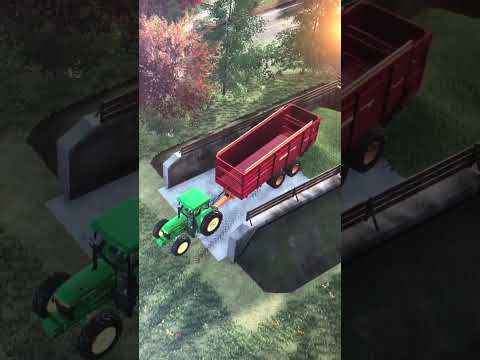 Unloading corn silage in Farming Simulator 22#jd7405