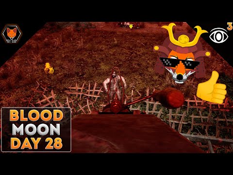 Blood Moon Horde Night Day 28! (7 Days to Die PERCEPTION Season 3 Episode 28)