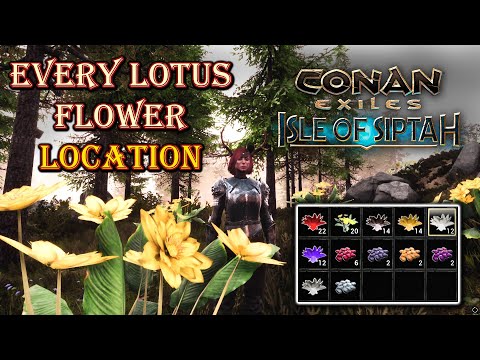 🌸Conan Exiles Every Lotus Flower Location – 2022🧭
