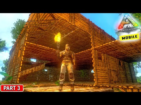 haters Destroy My House in ARK Mobile 😭 : ARK Survival Evolved MOBILE : Public Server – Part 3 Hindi