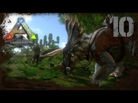 Ochočení triceratopse a honba za dropy _ Ark Survival Evolved Mobile #10 (Septarie)