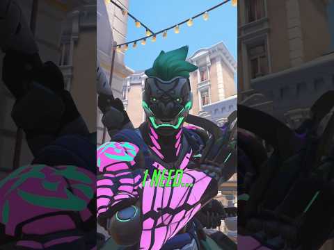 He needs healing too tho 🕺😂 #overwatch #overwatch2 #genji #mercy #gaming