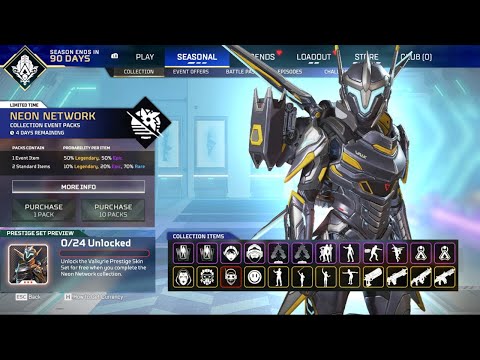 Apex Legends New Neon Network Event & Valk Heirloom Skin
