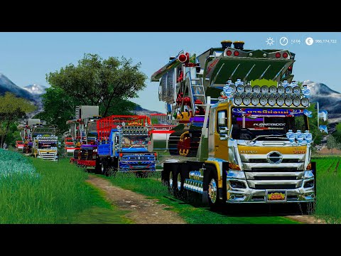 พาทีมงานออกรับจ้างเกี่ยวข้าว40ไร่ – Farming simulator 19