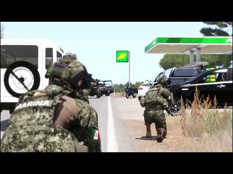 Ejercito Mexicano GN Marina vs Cartel LAS ALMAS  I  ARMA 3