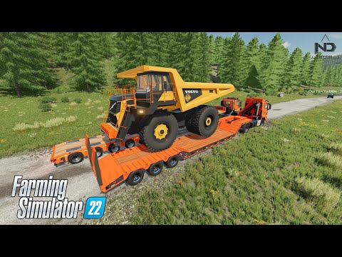 Farming Simulator 22 #29 – Công Việc Mới, Vận Chuyển Xe Vào Khu Mỏ
