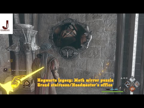 Hogwarts legacy Moth mirror puzzle The grand staircase Headmasters office