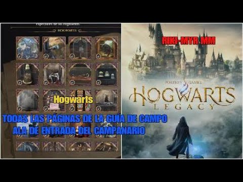 Hogwarts Legacy TODAS LAS PÁGINAS DE LA GUÍA DE CAMPO Hogwarts