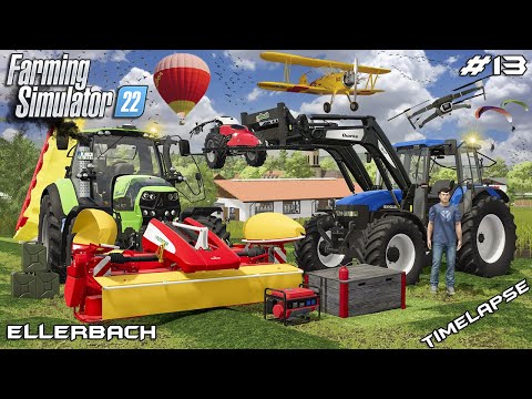 Inspecting GRASS FIELDS with DJI DRONE and @kedex | Ellerbach | Farming Simulator 22 | Episode 13