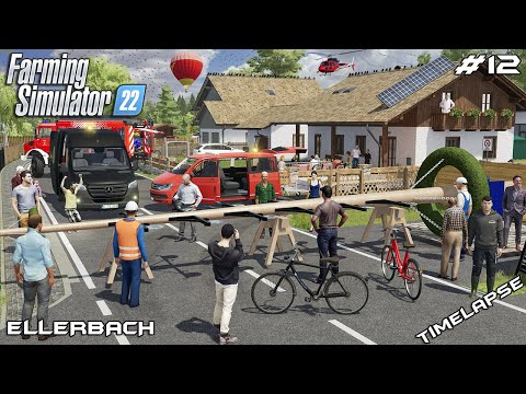 Setting up MayTree with a whole TOWN and @kedex | Ellerbach | Farming Simulator 22 | Episode 12