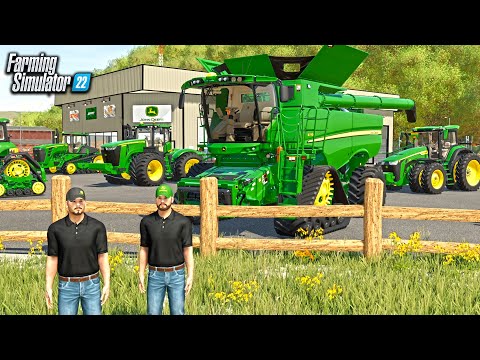 SPENDING $300,000 AT THE JOHN DEERE DEALERSHIP! (NEW COMBINE!) | FARMING SIMULATOR 22