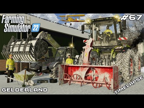 Using CLAAS equipment for WINTER SERVICE | Animals on Gelderland | Farming Simulator 22 | Episode 67