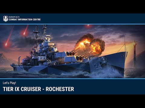 World of Warships Blitz: Tier IX Cruiser Rochester Gameplay