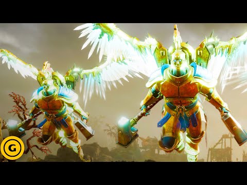 Warhammer Age of Sigmar: Realms of Ruin – Stormcast Eternals & Orruk Kruleboyz Gameplay