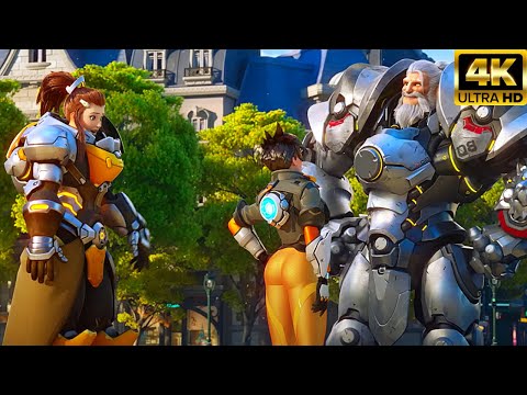 Overwatch 2 Tracer Destroys Everyone Scene (2023) 4K