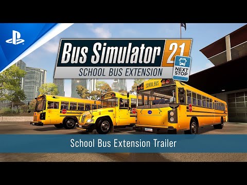 Bus Simulator 21 Next Stop – School Bus Extension Launch Trailer | PS5 & PS4 Games