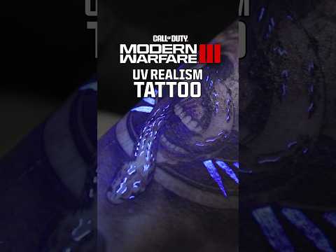 Tattoo artist Jonny Hall brings the deeper themes of #MW3 to life with his unique UV Realism style