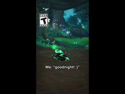 When you tell your friends you’re going to sleep but you go play WoW instead.