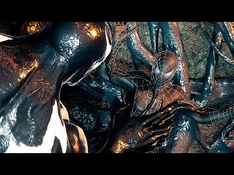 Venom Vs Spider-Man With Sam Raimi Suit Fight Scene – Marvel’s Spider-Man 2 PS5