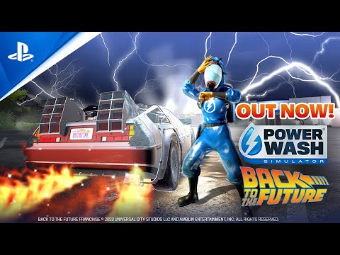 PowerWash Simulator – Back to the Future Special Pack Out Now | PS5 & PS4 Games