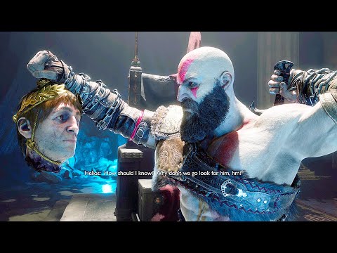 Kratos Meets Helios In Valhalla Scene – God Of War Ragnarok Valhalla DLC