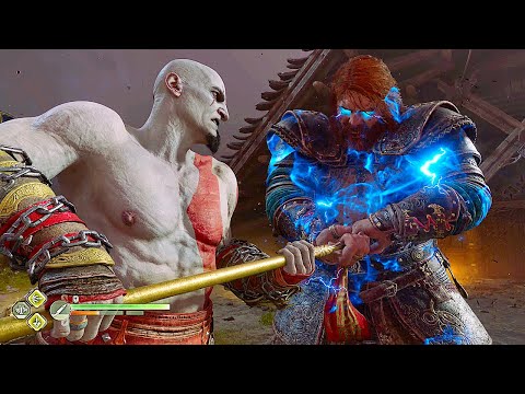 Young Kratos Vs Thor Fight Scene 4K – God Of War Ragnarok