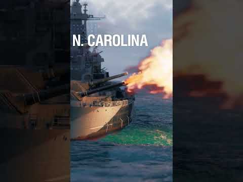 Ship Comparison: Main Battery Guns #shorts
