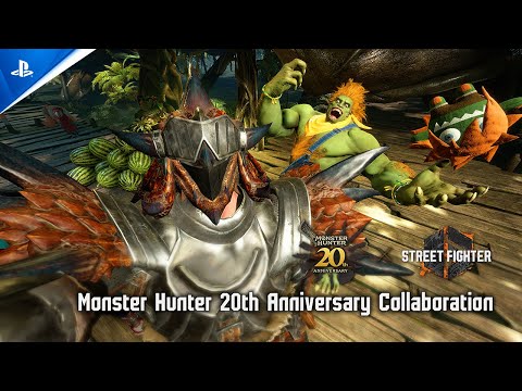 Street Fighter 6 – Monster Hunter 20th Anniversary Collaboration Trailer | PS5 & PS4 Games