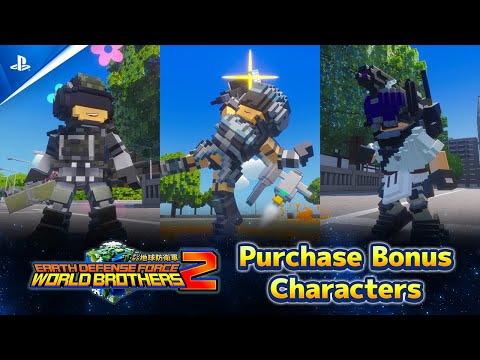 Earth World Defense Force: World Brothers 2 – Bonus Characters Introduction | PS5 & PS4 Games