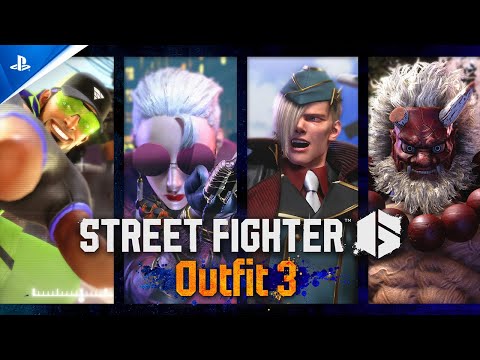 Street Fighter 6 – Rashid, A.K.I., Ed, Akuma Outfit 3 Showcase Trailer | PS5 & PS4 Games