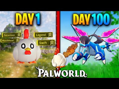 I Survived 100 Days In PALWORLD With Only Chikipi