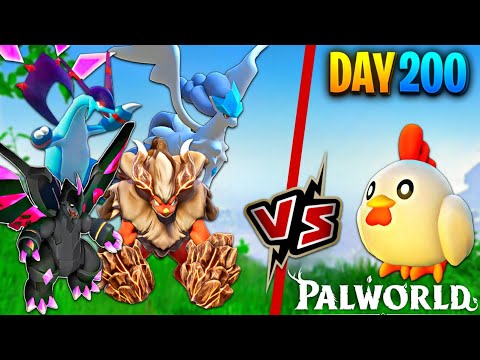 I Survived 200 Days In PALWORLD With Only Chikipi