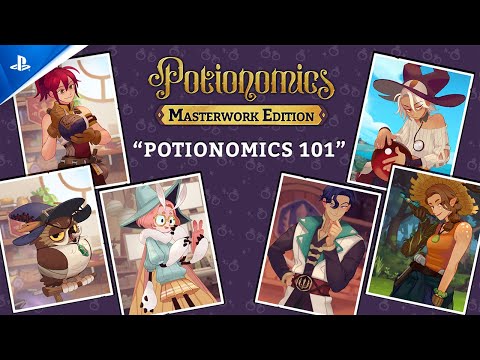 Potionomics: Masterwork Edition – Potionomics 101 Gameplay Trailer | PS5 Games