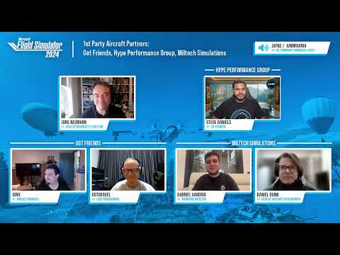1st Party Aircraft Developer Stream – Got Friends, Miltech Simulations, Hype Performance Group