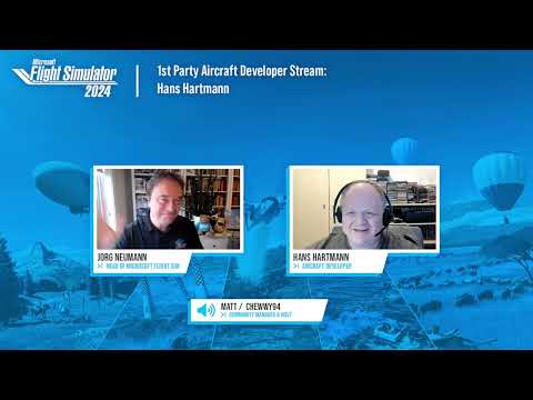 1st Party Aircraft Developer Stream – Hans Hartmann