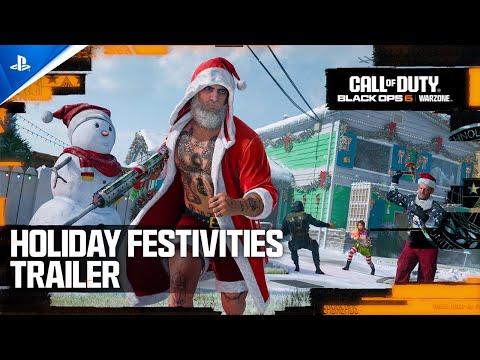 Call of Duty: Black Ops 6 & Warzone – Holiday Festivities Trailer | PS5 & PS4 Games