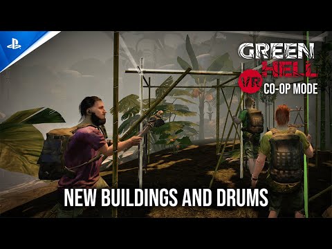 Green Hell VR – New Buildings & Drums Trailer | PS VR2 Games