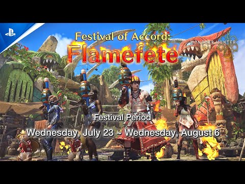 Monster Hunter Wilds – Festival of Accord: Flamefete Summer Seasonal Event | PS5 Games