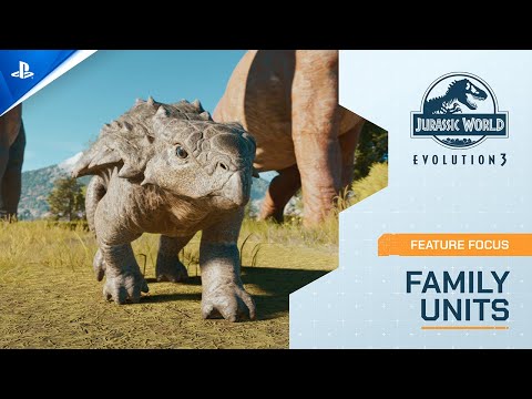 Jurassic World Evolution 3 – Family Units Feature Focus | PS5 Games