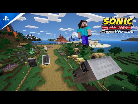 Sonic Racing: CrossWorlds – Minecraft Pack Trailer | PS5 & PS4 Games