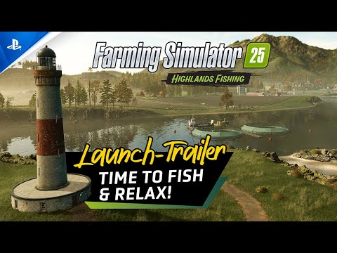 Farming Simulator 25 – Highlands Fishing Launch Trailer | PS5 Games