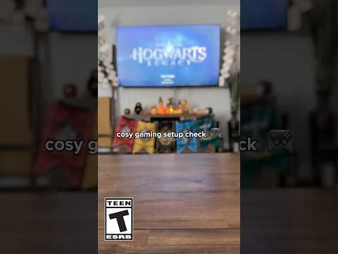 A perfect setup for a cosy gaming session 🎮 #HarryPotterStyle