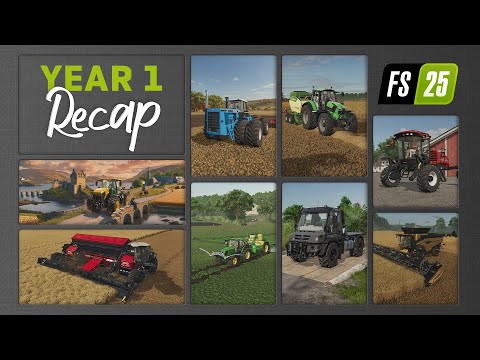 FS25 Year 1 Recap – All Packs, Maps & Updates 🚜