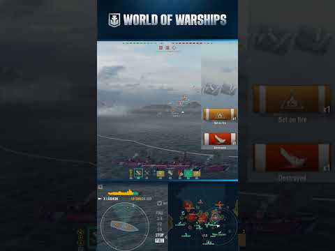 Lüshun Clears Enemy Destroyers #worldofwarships