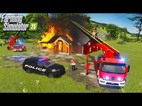 BARNDOMINIUM CAUGHT FIRE DAY IT WAS BUILT | FARMING SIMULATOR 25