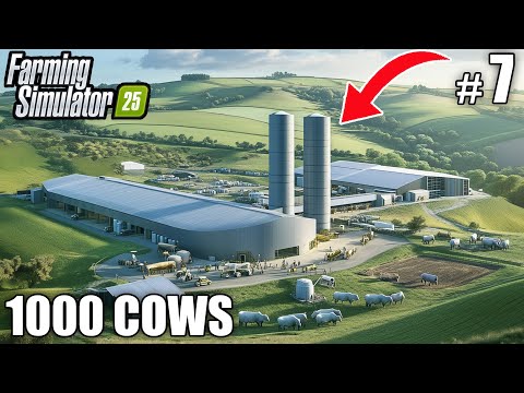 BUILDING a NEW 1000 Cows Farm | 1000 COWS FARM – Farming Simulator 25 | Ep 7